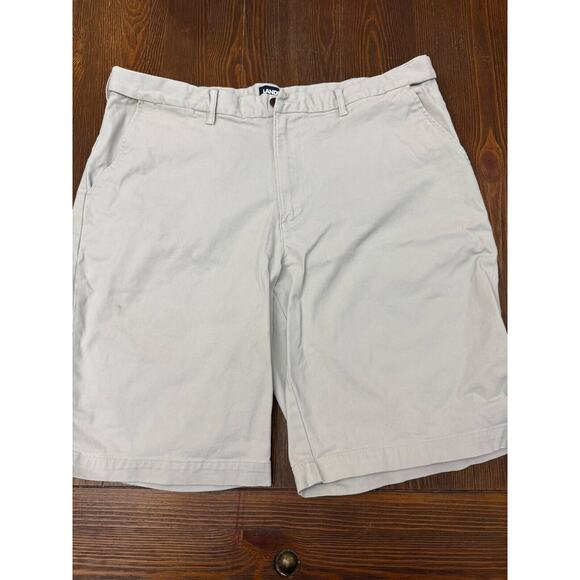 Dockers Relaxed Fit Flat Front Beige Khaki Shorts Mens Traditional Fit Size‎ 40 - Picture 1 of 5